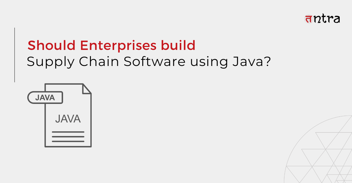 Supply Chain Software using Java