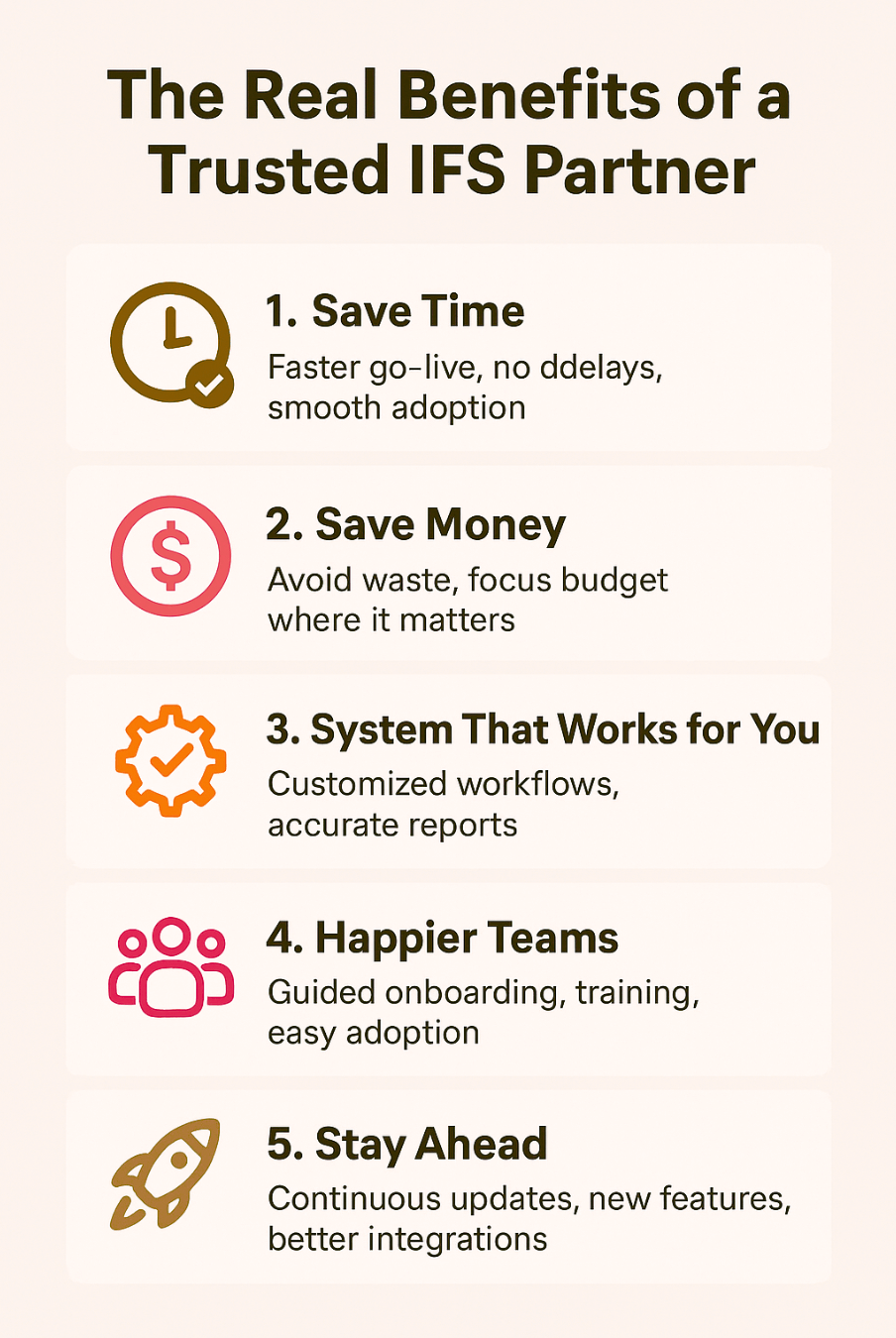 The Real Benefits of a Trusted IFS Partner