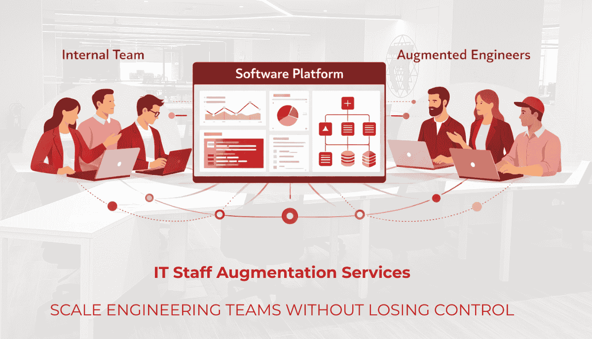 IT staff augmentation company integrating skilled engineers into internal teams