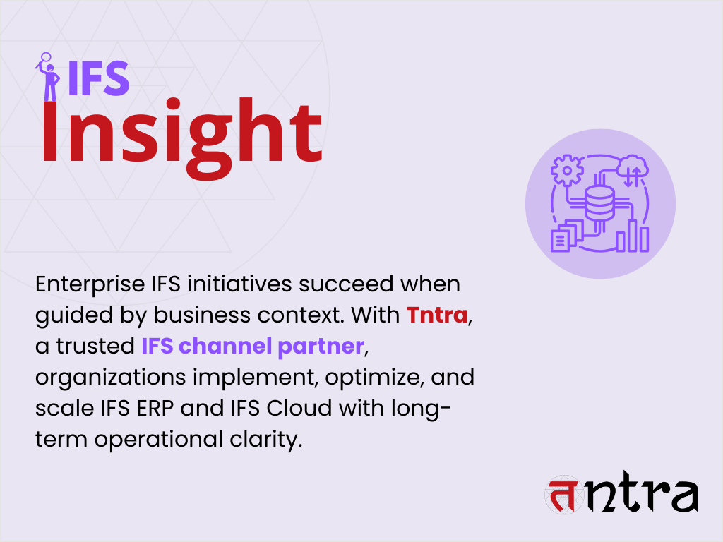 IFS consulting for enterprise IFS ERP and IFS Cloud implementation and scaling