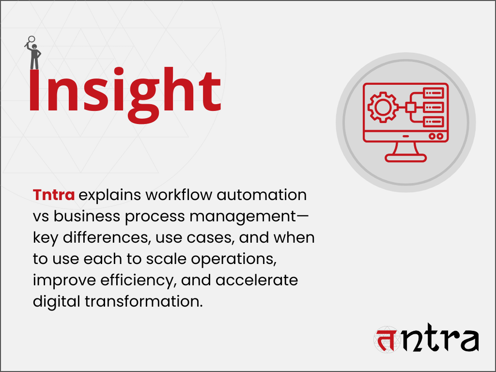 Workflow automation vs business process management comparison diagram