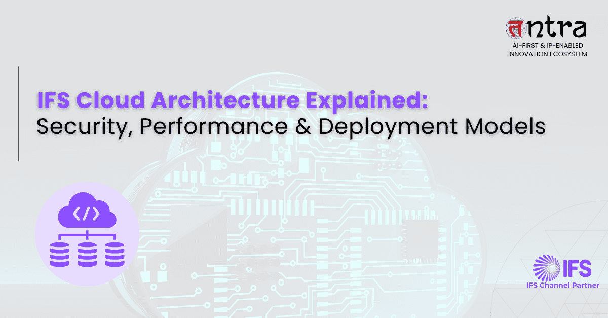 Enterprise IFS Cloud ERP infrastructure with security and scalability components